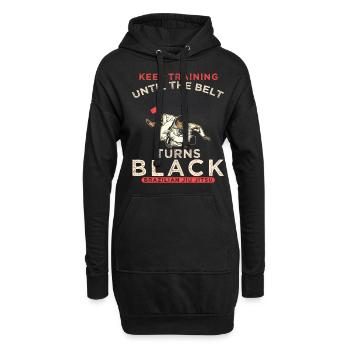 Motivation Martial Arts Brazilian Jiu-Jitsu - Hoodie Dress - black - Front