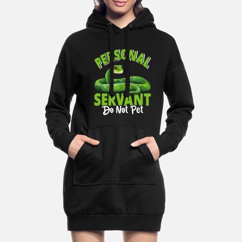 Python arborescent vert Sweat-shirt à capuche long Femme