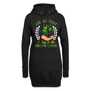 Soil Science, Naturalist - Hoodie Dress - black - Front