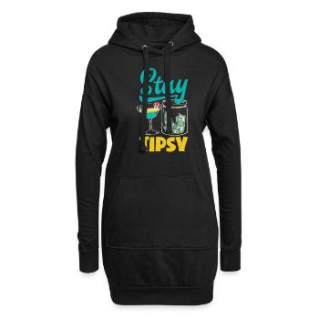 Lustiger Barkeeper Spruch Barkeeper Geschenk - Hoodie-Kleid - Schwarz - Vorne