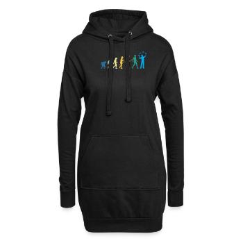 Lustiger Barkeeper Spruch Barkeeper Geschenk - Hoodie-Kleid - Schwarz - Vorne