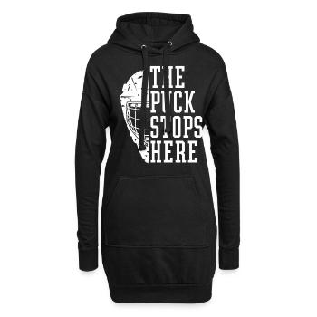 Eishockey Tormann Goalie , Eis Hockey - Hoodie-Kleid - Schwarz - Vorne