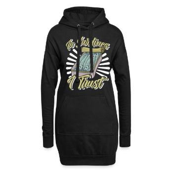 Sardines, Pêche, Poisson - Sweat-shirt à capuche long Femme - noir - Devant