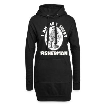 Pêche, pêche, pêche et pêche au brochet - Sweat-shirt à capuche long Femme - noir - Devant