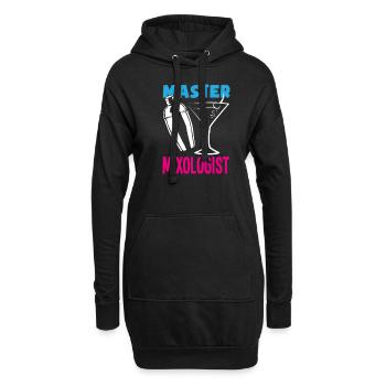 Lustiger Barkeeper Spruch Barkeeper Geschenk - Hoodie-Kleid - Schwarz - Vorne
