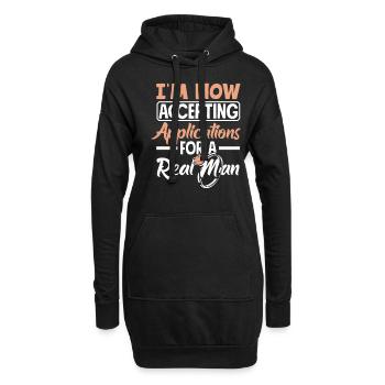 Annahme Von Anträgen Real Man Scheidung - Hoodie-Kleid - Schwarz - Vorne