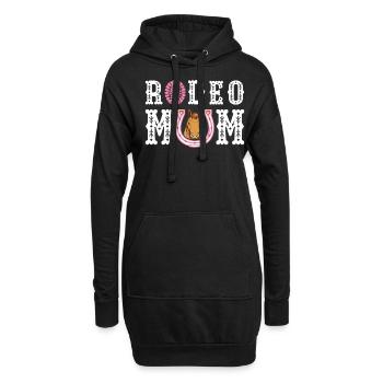 Rodeo Mom Western Country Bull Rider - Hoodie-Kleid - Schwarz - Vorne