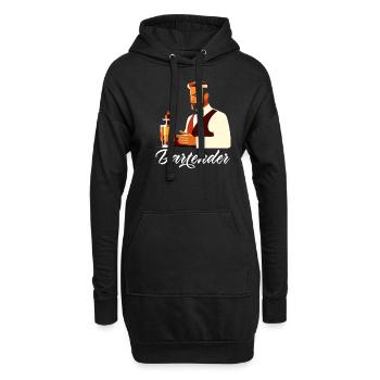 Lustiger Barkeeper Spruch Barkeeper Geschenk - Hoodie-Kleid - Schwarz - Vorne