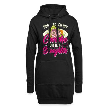Seafood Peruvian Ceviche - Hoodie-Kleid - Schwarz - Vorne