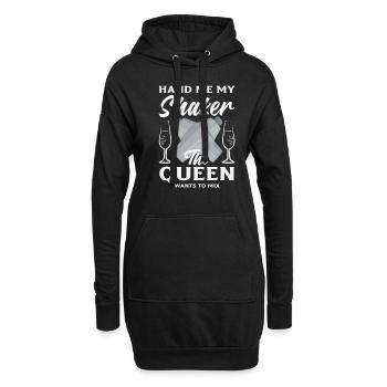 Barman drôle disant cadeau de barman - Sweat-shirt à capuche long Femme - noir - Devant