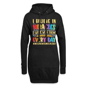 Enseignant d’intervention, Spécialiste de l’intervention - Sweat-shirt à capuche long Femme - noir - Devant