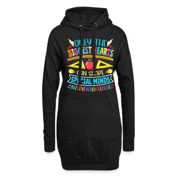 Enseignant d’intervention, Spécialiste de l’intervention - Sweat-shirt à capuche long Femme - noir - Devant
