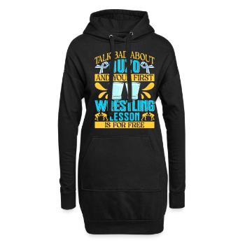 Griechenland Ouzo - Hoodie-Kleid - Schwarz - Vorne