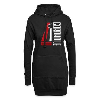Funny Cornhole Player Gift - Hoodie Dress - black - Front