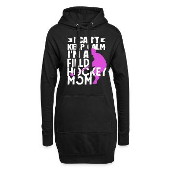 Ich Bin Eine Feldhockey Mama - Hoodie-Kleid - Schwarz - Vorne