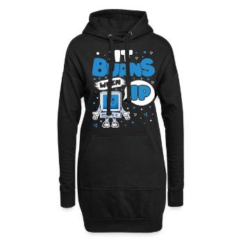 Drôle de dire « Ça brûle quand je fais » ! - Sweat-shirt à capuche long Femme - noir - Devant
