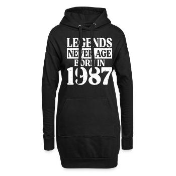 Legends Never Grow Old Birthday 1987 - Hoodie Dress - black - Front