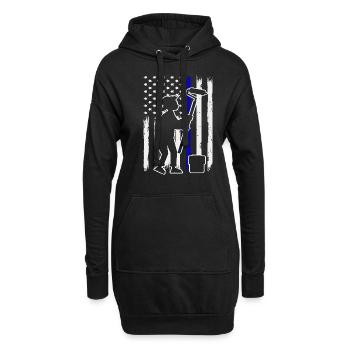 Painter Flag Silhouette Creative - Hoodie Dress - black - Front