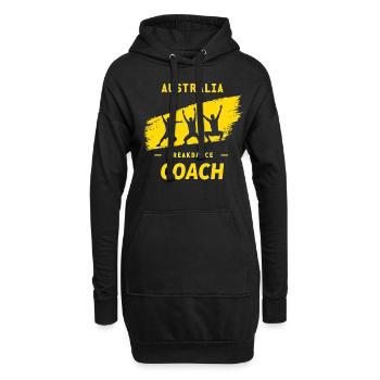 Breakdance Coach Motiv – Tänzer Outfit mit Stil - Hoodie-Kleid - Schwarz - Vorne