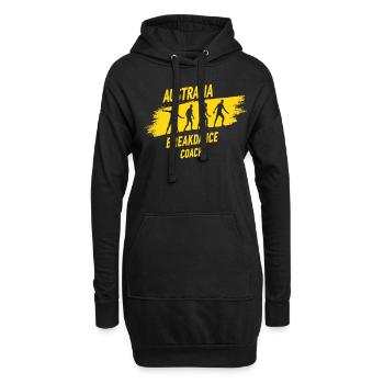 Breakdance Coach Motiv – Tänzer Outfit mit Stil - Hoodie-Kleid - Schwarz - Vorne