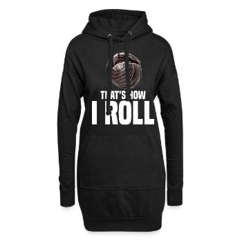 Pill Bug That´s how I roll Entomologist Rollie - Hoodie-Kleid - Schwarz - Vorne