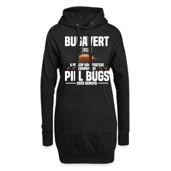 Rollie Pollie Entomology Isopod Roly Poly pill bug - Hoodie-Kleid - Schwarz - Vorne