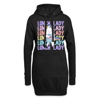 Lunch Lady Cafeteria Crew Conception graphique pour - Sweat-shirt à capuche long Femme - noir - Devant