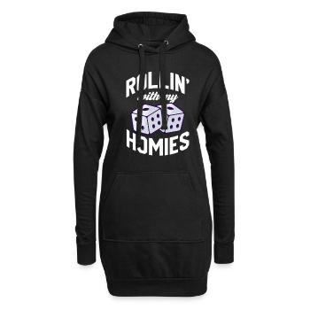 Brettspiel Brettspiele Spieleabend Spiele Geschenk - Hoodie-Kleid - Schwarz - Vorne