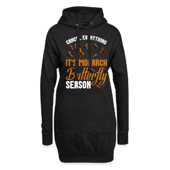 Monarch Butterfly Season Insect Lover Entomologist - Hoodie-Kleid - Schwarz - Vorne