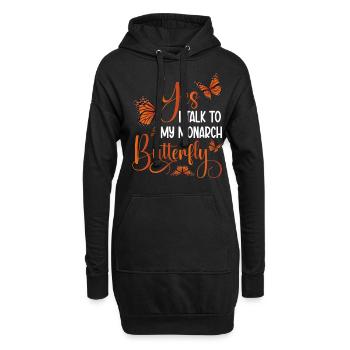 Monarch Butterfly Owner Insect Entomologist - Hoodie-Kleid - Schwarz - Vorne