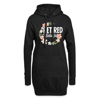 Sage-femme de retraite Flower Dream - Sweat-shirt à capuche long Femme - noir - Devant