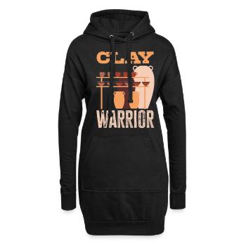 Lustiges Töpfer Töpfern Geschenk Geschenkidee - Hoodie-Kleid - Schwarz - Vorne