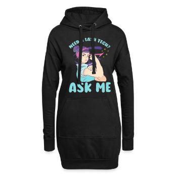 Artiste de cils Amateur de cils a besoin de vous - Sweat-shirt à capuche long Femme - noir - Devant