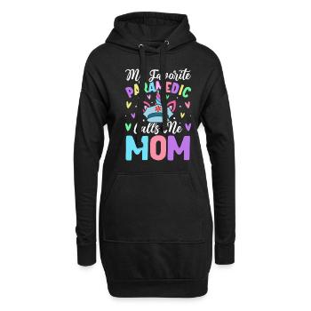 L’ambulancière préférée m’appelle maman femme - Sweat-shirt à capuche long Femme - noir - Devant