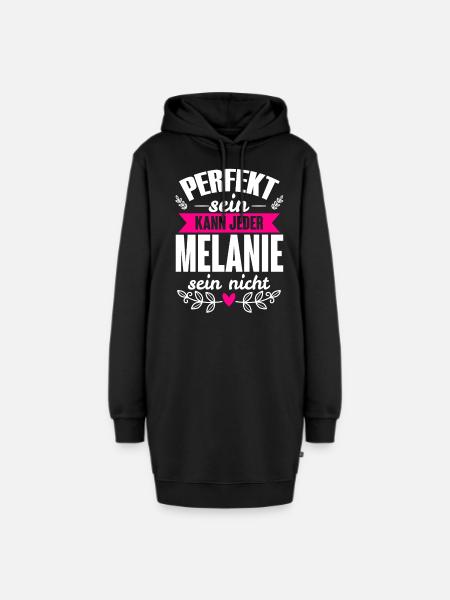 Melanie - Perfekt Sein Kann Jeder Melanie Nicht - Hoodie-Kleid - Schwarz