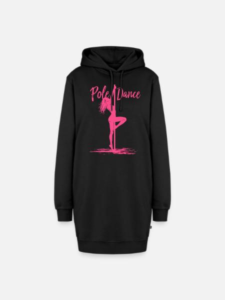 Pole Dance Pole Tänzerin Stangentanz - Hoodie-Kleid - Schwarz