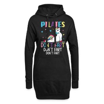Pilates Don't Fart Funny Pilates Instructor Yoga - Hoodie-Kleid - Schwarz - Vorne