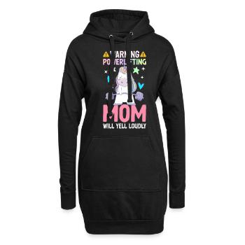 Powerlifting Mom Crier fort Powerlifter - Sweat-shirt à capuche long Femme - noir - Devant