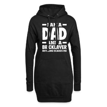 Père maçon Rien ne me fait peur Orgueil - Sweat-shirt à capuche long Femme - noir - Devant