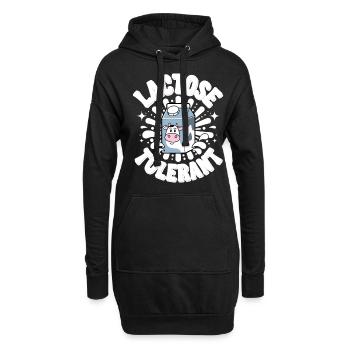 Lactose tolerant Milk lovers Lactose tolerance - Hoodie Dress - black - Front