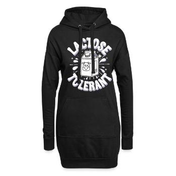 Tolérants au lactose Amateurs de lait - Sweat-shirt à capuche long Femme - noir - Devant