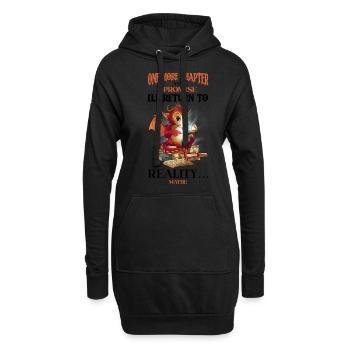 Lesedrache Booktok Buchliebhaber Buchdrache - Hoodie-Kleid - Schwarz - Vorne
