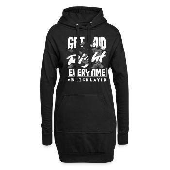 Les maçons sont toujours correctement renvoyés - Sweat-shirt à capuche long Femme - noir - Devant