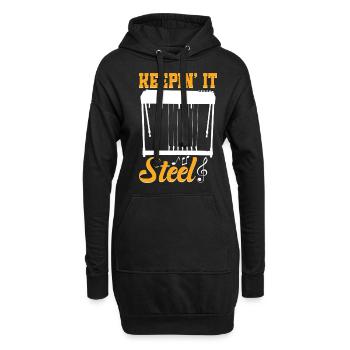 Country Music steelin Pedal Steel Guitariste - Sweat-shirt à capuche long Femme - noir - Devant