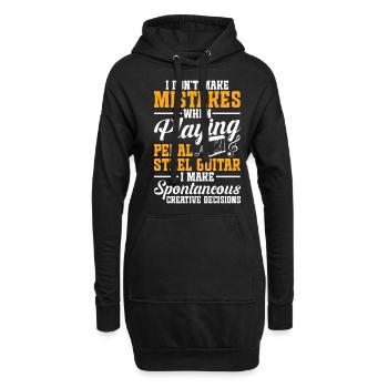 Country Music steelin Pedal Steel Guitarist - Hoodie-Kleid - Schwarz - Vorne