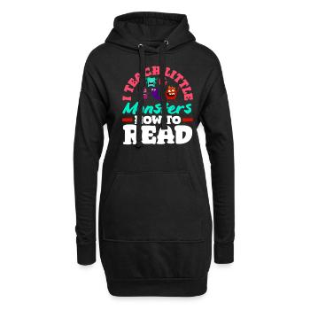Grundschullehrer Ich Bringe Kleinen Monstern Bei, - Hoodie-Kleid - Schwarz - Vorne