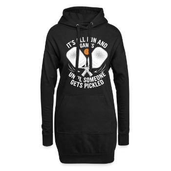 Pickleball Spieler Paddleball Spiel Spaß Geschenk - Hoodie-Kleid - Schwarz - Vorne