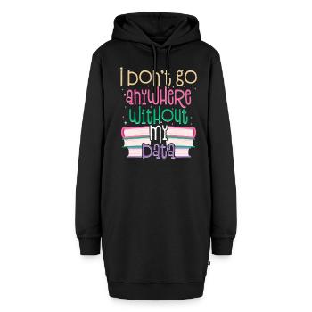 Psychologue scolaire, psychologue scolaire - Sweat-shirt à capuche long Femme - noir - Devant
