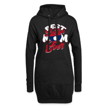 Laos Laotische Wurzel Best Loatioan Mom Ever - Hoodie-Kleid - Schwarz - Vorne