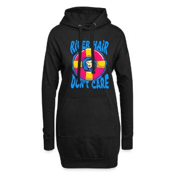River Tubing Inner Tubing River Hair Dont Care - Hoodie-Kleid - Schwarz - Vorne